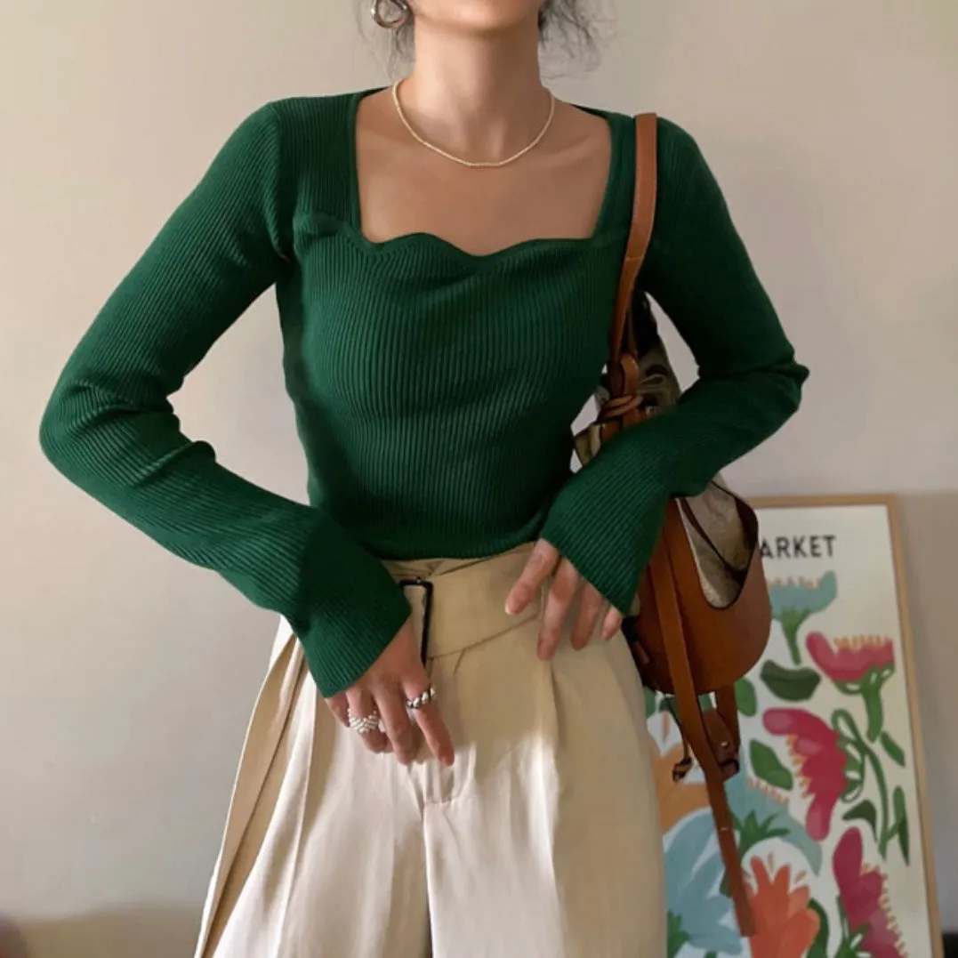 Wavy Square Knit