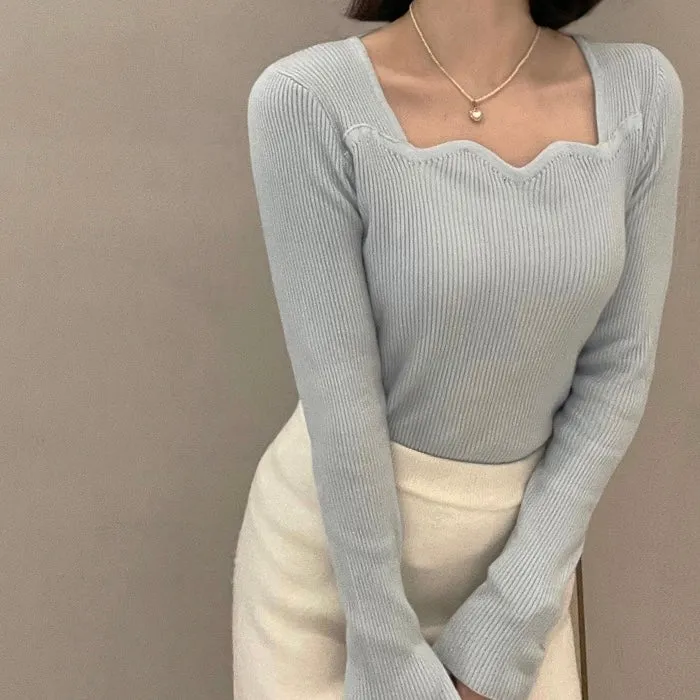 Wavy Square Knit