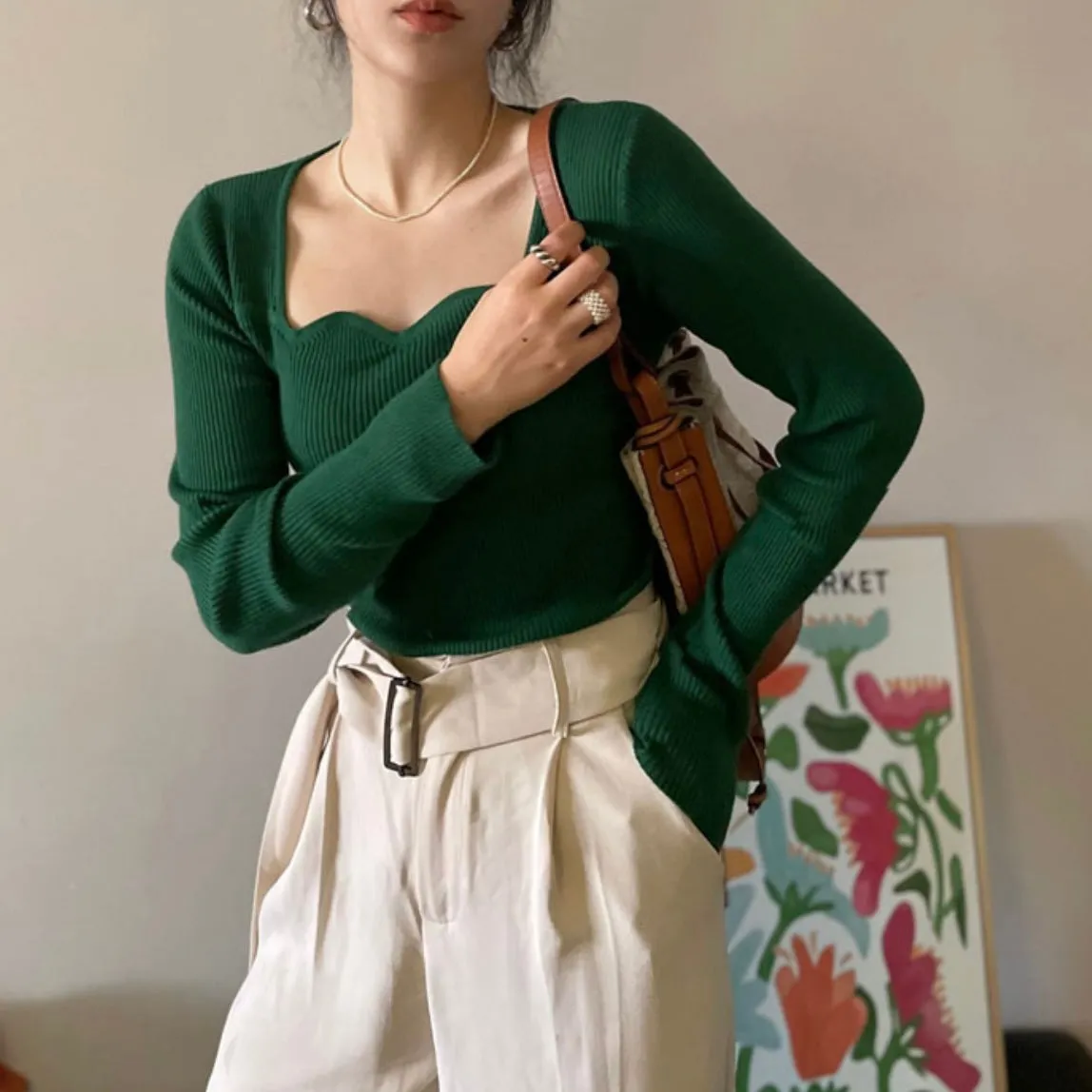 Wavy Square Knit