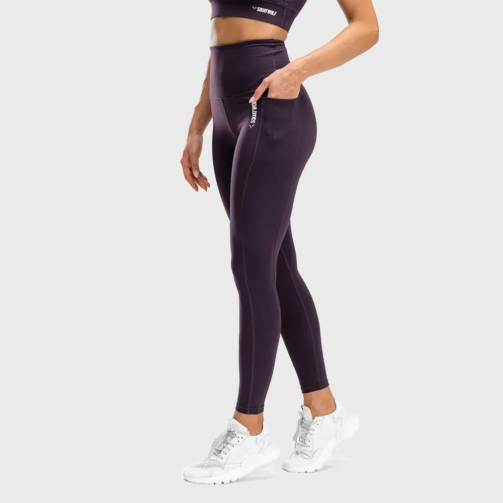 We Rise High-Waisted Leggings - Beetroot