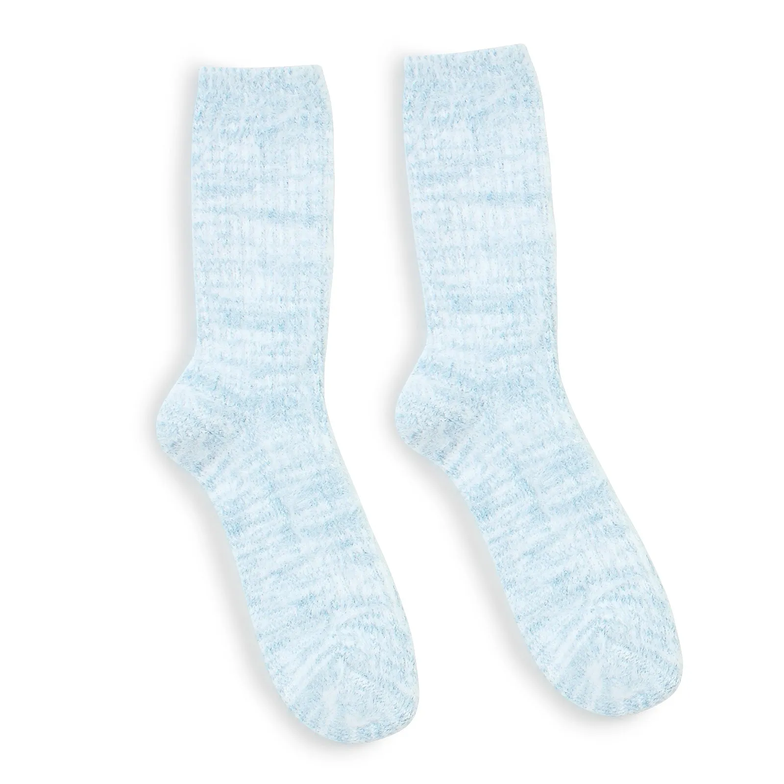 Women Cozy Color Pop Long Fur Socks (Crew 8 Pairs) YZ 18
