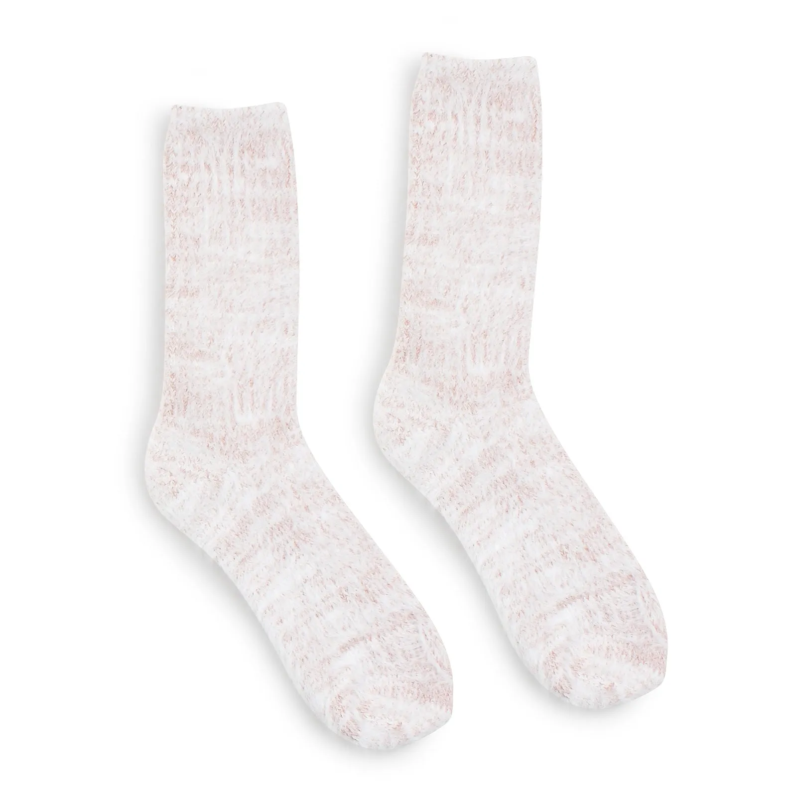Women Cozy Color Pop Long Fur Socks (Crew 8 Pairs) YZ 18