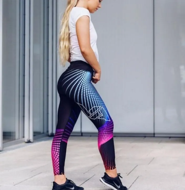 Women's Fitness Push Up Elastic Slim Leggings