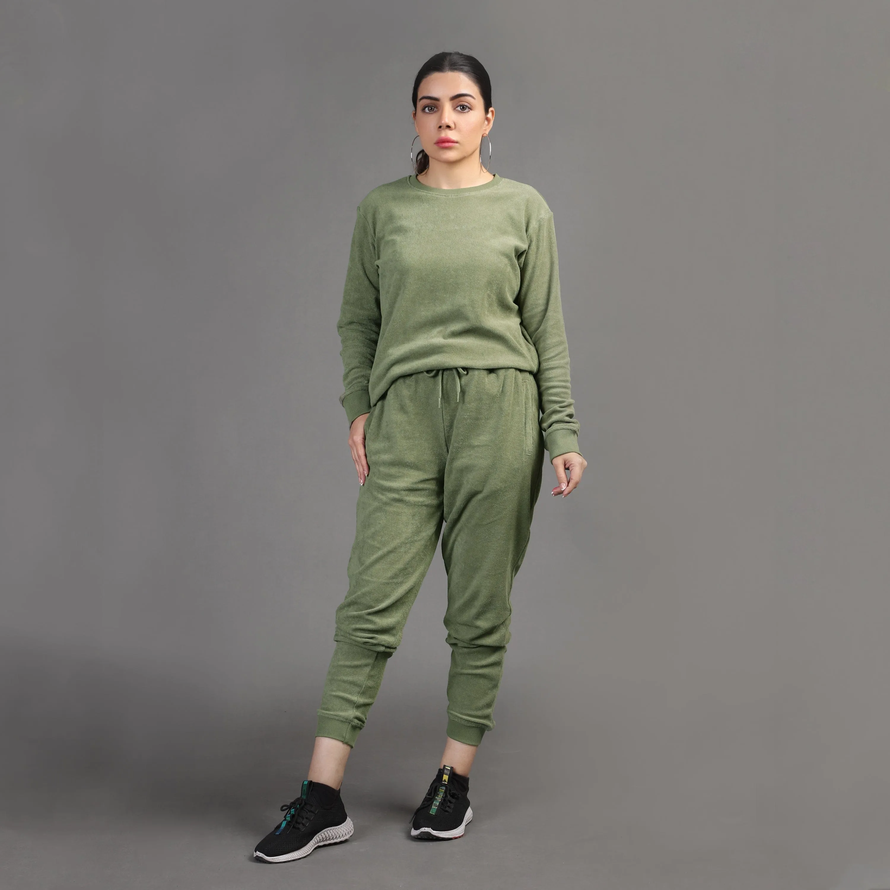 WOMEN'S OLIVE PREMIUM TRACKSUIT