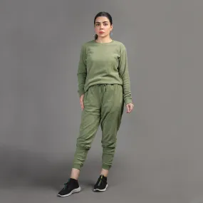 WOMEN'S OLIVE PREMIUM TRACKSUIT