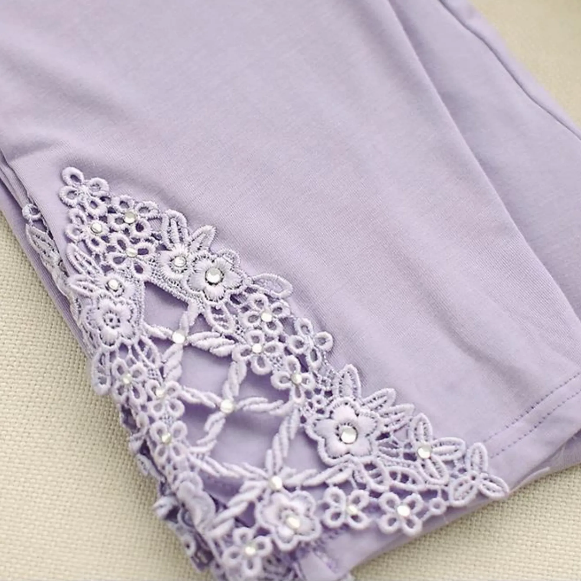 Women's Summer Casual Knitted Mid-Waist Elastic Cotton Leggings