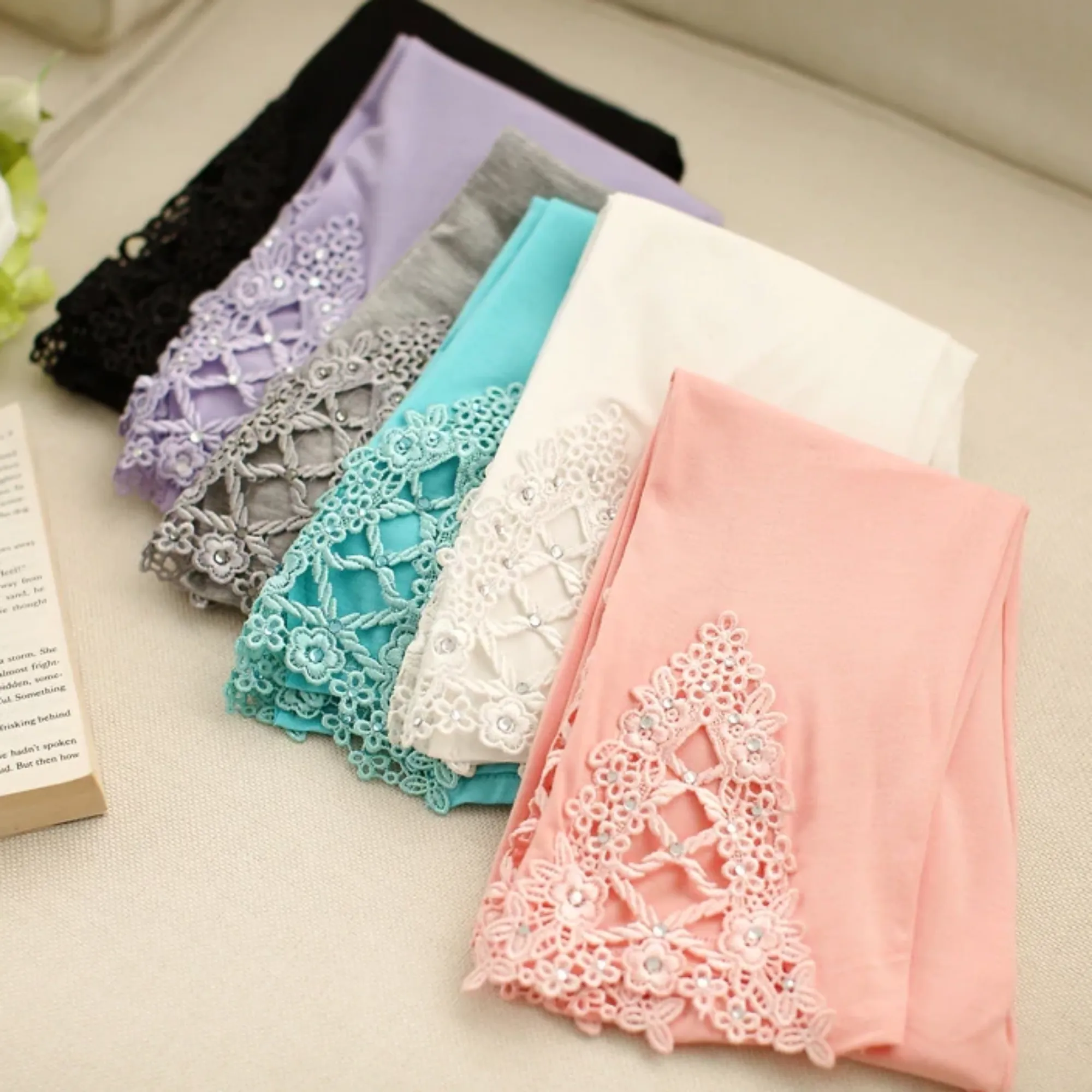 Women's Summer Casual Knitted Mid-Waist Elastic Cotton Leggings