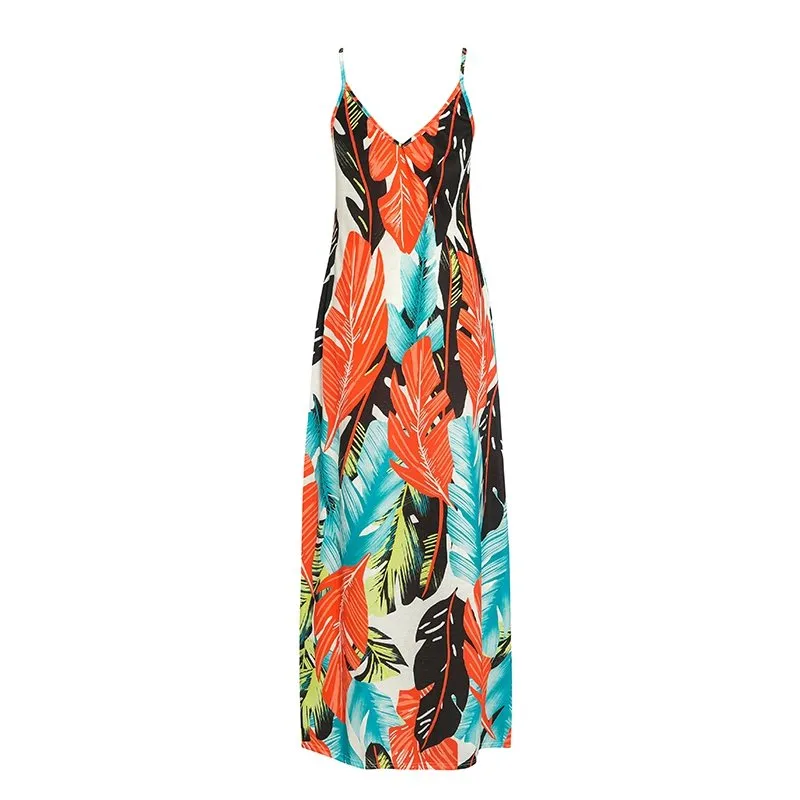 Women's Summer Casual Printed Maxi Dress