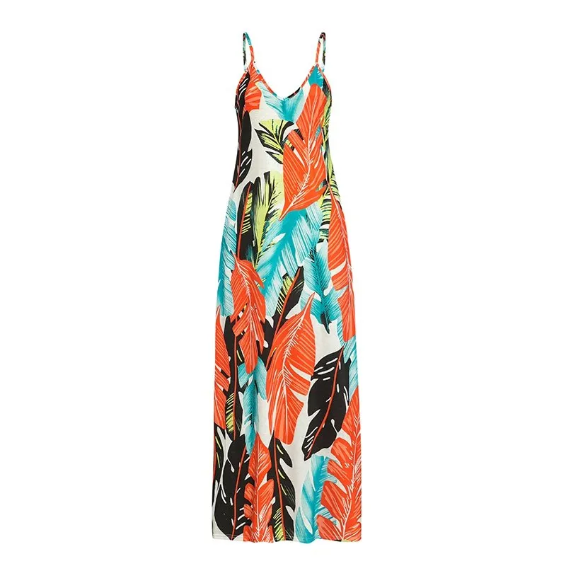 Women's Summer Casual Printed Maxi Dress